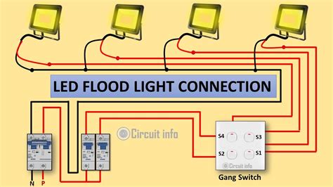 installing flood light junction box|led flood light wiring diagram.